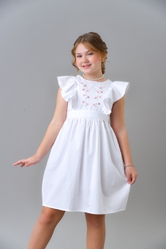 Vestido Branco Bordado - comprar online