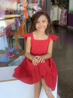 Vestido Maytê Vermelho - Amora Kids