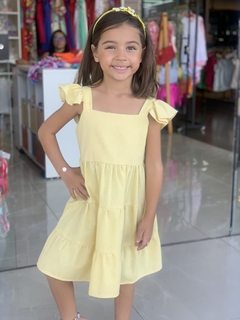 Vestido Amarelo Claro - comprar online