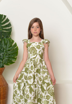 Vestido Verde Floral