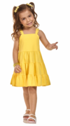 Vestido amarelo por pom