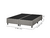 BASE BOX UNIVERSAL QUEEN BI-PARTIDO SUEDE CINZA 158X198 - Vitoria Moveis e Colchoes