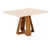 CONJUNTO MESA CELESTE TAMPO CHANFRADO CURVO COM VIDRO 1200X900X30 FREIJO OFF WHITE COM 4 CADEIRAS LIA DJ FREIJO TECIDO VELUDO KRAFT - comprar online