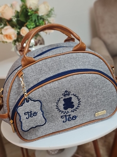 Pingente chaveiro com nome ou inicial - Bolsas Maternidade Personalizadas Chita de Luxo