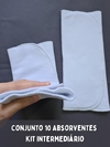 Conjunto 10 Absorventes - Kit intermediário (Diurno e noturno)