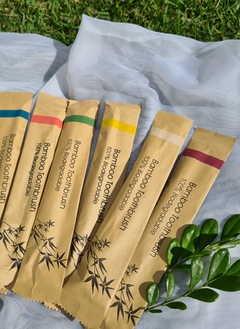 4 escovas dentais de bambu - comprar online