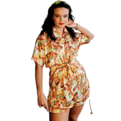 Camisa com Gola Estampada - comprar online