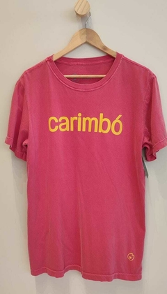 Camiseta Unissex Carimbó - vermelha com mostarda