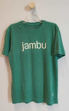 Camiseta unissex "Jambu"- verde musgo com gelo