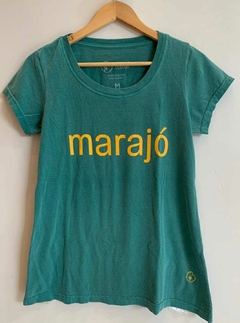 Camiseta Babylong "marajó" verde com mostarda