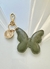 Chaveiro Borboleta Verde Militar / Ouro light - comprar online