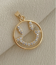 DIJE SMILE BAÑO ORO 18K