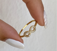 ANILLO SHINE GOLD INFINIT