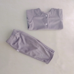 Conjunto PLUSH 2 piezas: Saquito + Pantalón GRIS - comprar online