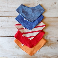 Pack x 6 BABEROS BANDANAS- PAÑUELO Surtidos - Ato tienda bebes y niños