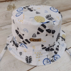 Sombrero animales bici blanco - comprar online