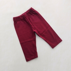 Pantalón Liso jersey de algodón VINO