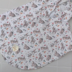 PONCHO de Toalla / Salida de baño CONES blanco - Ato tienda bebes y niños