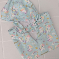 PONCHO de Toalla / Salida de baño UNICORNIOS - tienda online