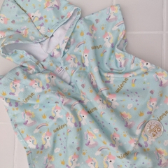 PONCHO de Toalla / Salida de baño UNICORNIOS - comprar online