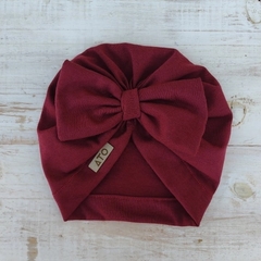 Gorro turbante de algodón para bebas