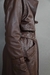 ALEXANDER LEATHER TRENCH CHOCOLATE - PRE-ORDER - Tout Revient