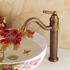 Torneira Pia Cuba Banheiro Lavabo Monocomando Bronze Retrô - F5 Store oficial