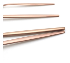 Faqueiro Kit De Talheres 24 Peças Rose Gold Inox Elegante - F5 Store oficial