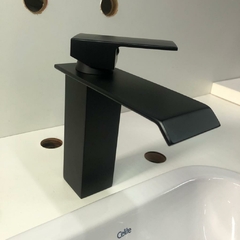 Torneira Banheiro Monocomando Preta Fosco Lavabo Elegante na internet