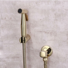 Ducha Higiênica Dourado Luxo Completa Banheiro Lavabo