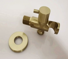 Ducha Higiênica Dourado Escovado Chuveirinho Banheiro Lavabo