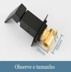 Ducha Higiênica Luxo Monocomando Banheiro Preto Fosco