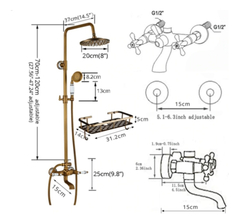 Chuveiro Vintage Bronze Antigo Monocomando Água Quente/fria na internet