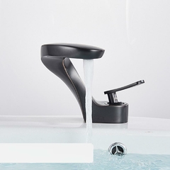 Torneira Banheiro Lavabo Misturador Monocomando Preto Bronze