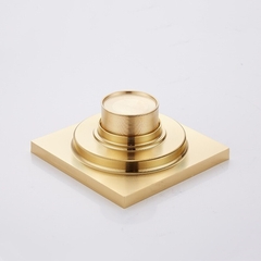 Ralo Trabalhado Retrô Quadrad Dreno Dourado 10x10 Super Luxo na internet