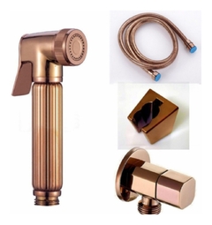 Ducha Higiênica Rose Gold Luxo Completa Banheiro Lavabo 1,5 na internet