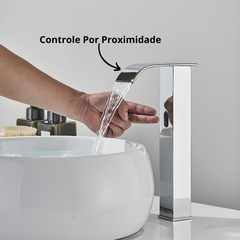 Torneira Prateado Sensor Proximidade Inteligente Luxo - F5 Store oficial