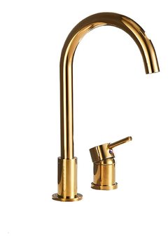 Torneira Para Banheiro Luxo Monocomando Gold Dourado Alta - comprar online