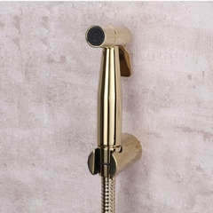 Ducha Higiênica Dourado Luxo Completa Banheiro Lavabo