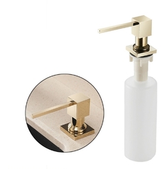 Dispenser Sabão Liquido Embutir 400 Ml Dourado Elegante - comprar online