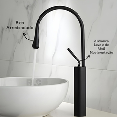 Torneira Para Banheiro Alavanca Black Luxuosa Monocomando - comprar online