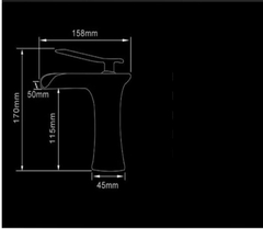 Torneira Banheiro Lavabo Monocomando Cascata Preto Fosco - loja online