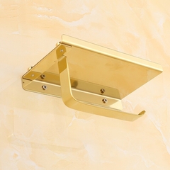 Porta Papel Higiênico Dourado Ouro Gold Vintage Luxo - comprar online