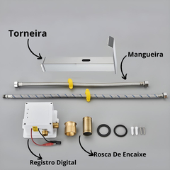 Imagem do Torneira Prateado Sensor Proximidade Inteligente Luxo