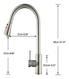 Imagem do Torneira Luxo Monocomando Dourada Extensivel