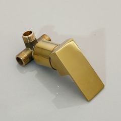 Torneira Moderna Misturador De Parede Banheiro Dourada Preta - F5 Store oficial