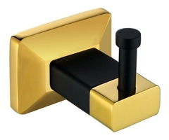 Kit Acessórios Conjunto Para Banheiro 3 Peças Preto Dourado - comprar online