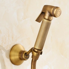 Ducha Higiênica Bronze Retrô Completa Banheiro Lavabo Luxo