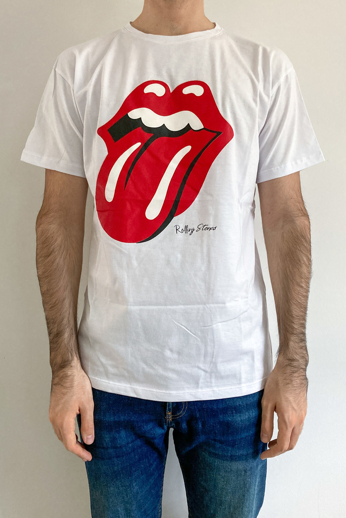 Remera con la outlet lengua de los stones