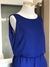 Vestido azul com renda - loja online